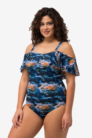 Ulla Popken Swimsuit in Blue: front