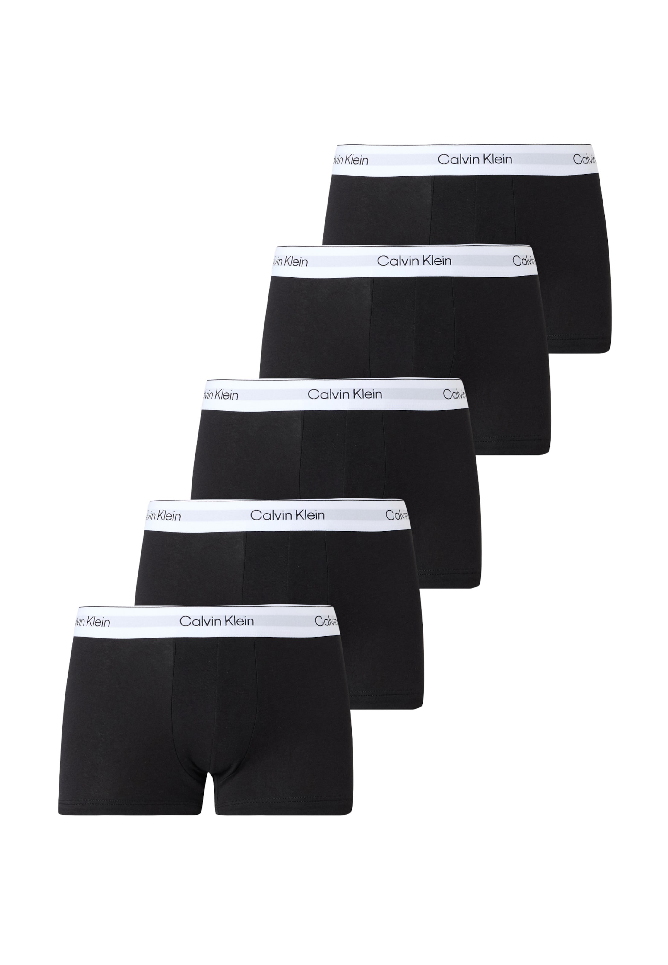 Boxeri de la Calvin Klein Underwear pe negru: față
