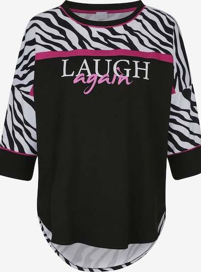 TruYou Shirt in pink / schwarz / weiß, Produktansicht