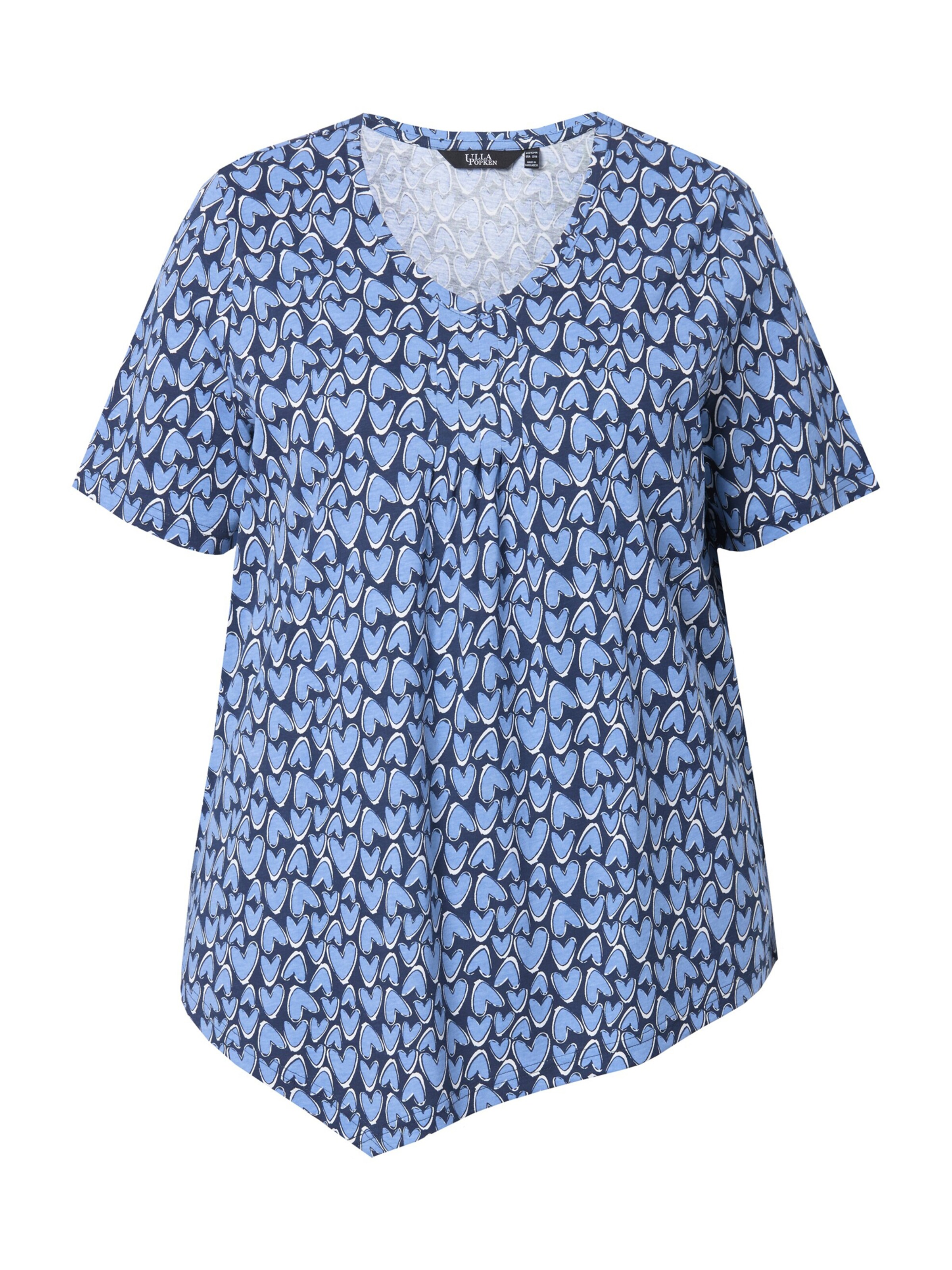 Ulla Popken T-Shirt in Blau: Vorderseite