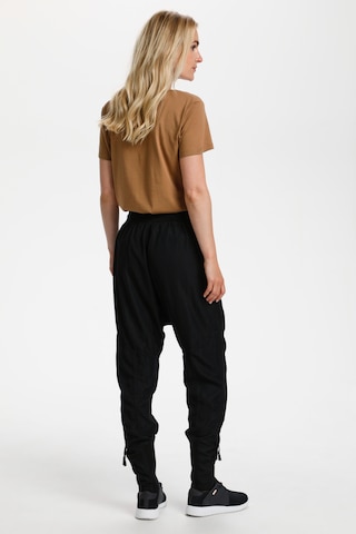 Effilé Pantalon 'Nanna' Cream en noir