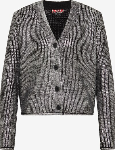myMo ROCKS Strickjacke in schwarz / silber, Produktansicht
