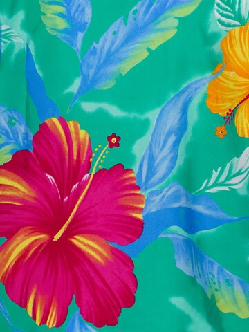 King Kameha Beach Towel 'Big Flower' in Blue