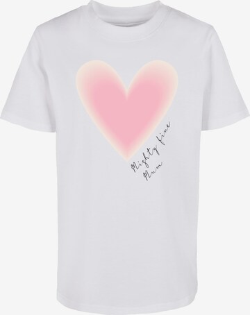 ABSOLUTE CULT T-Shirt 'Mother's Day - Mighty Fine Mum' in Weiß: predná strana