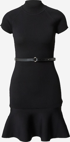 Karen Millen - Vestido de malha em preto: frente