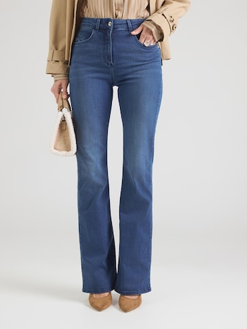 zils PATRIZIA PEPE Plati gali Džinsi: no priekšpuses