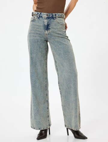 Koton Bootcut Jeans in Blauw: voorkant