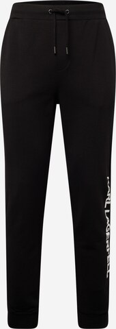 Karl Lagerfeld Tapered Hose in Schwarz: predná strana