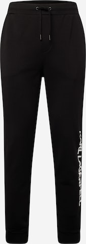 Karl Lagerfeld Tapered Pants in Black: front