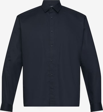 ESPRIT Slim fit Button Up Shirt in Black: front