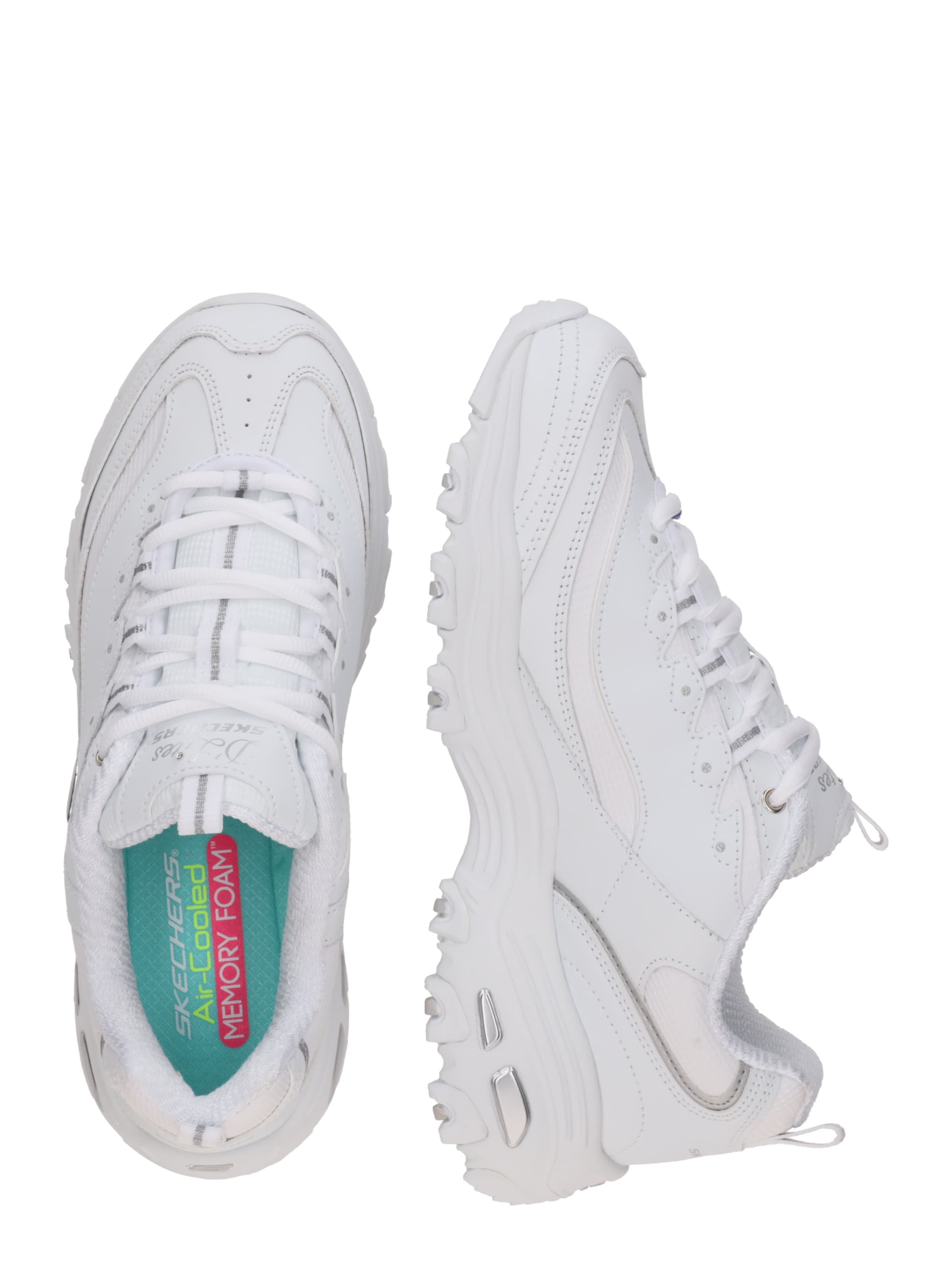 Baskets basses 'D LITES-ENDLESS DREAM' SKECHERS en blanc