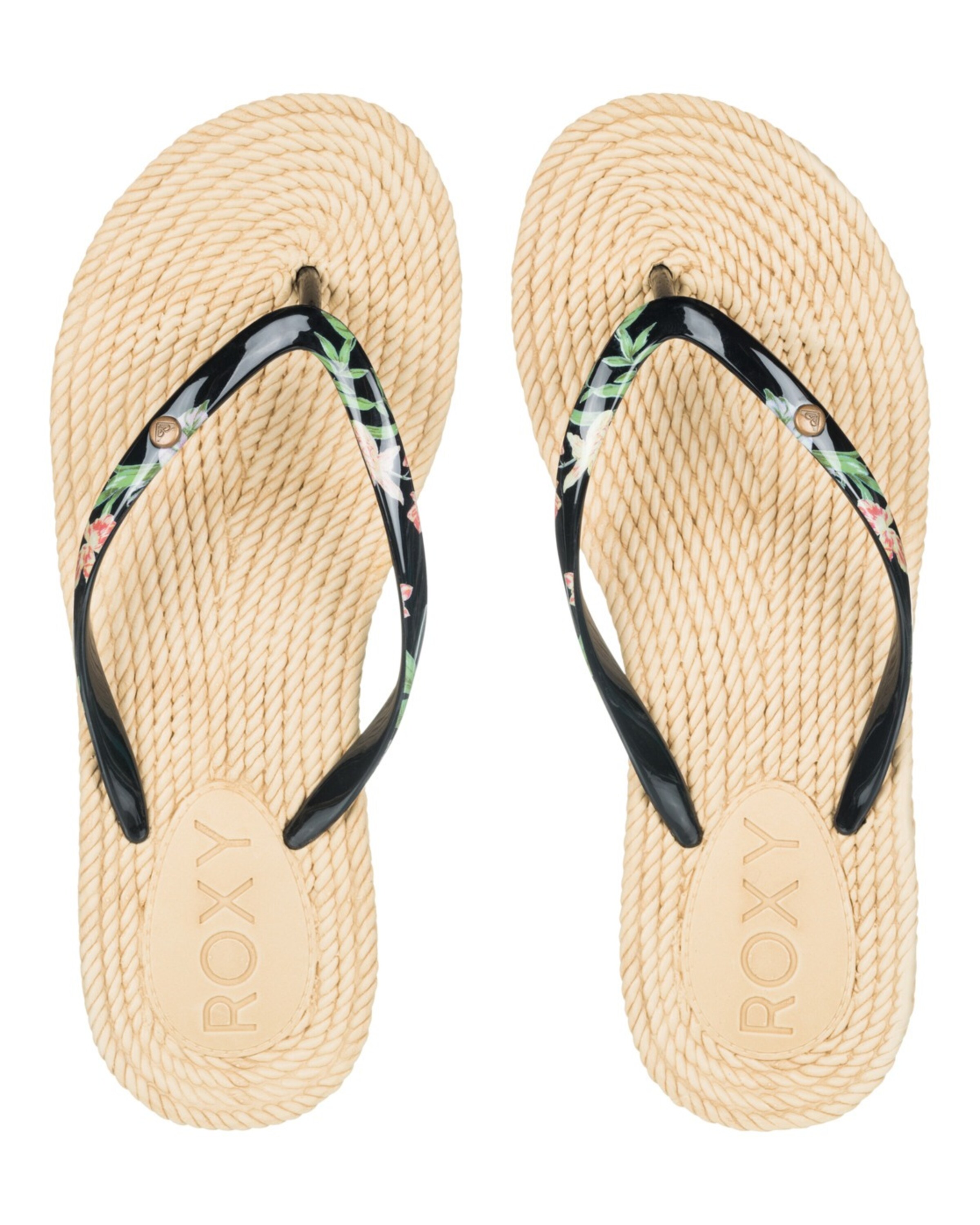 Tongs 'South Beach' ROXY en noir