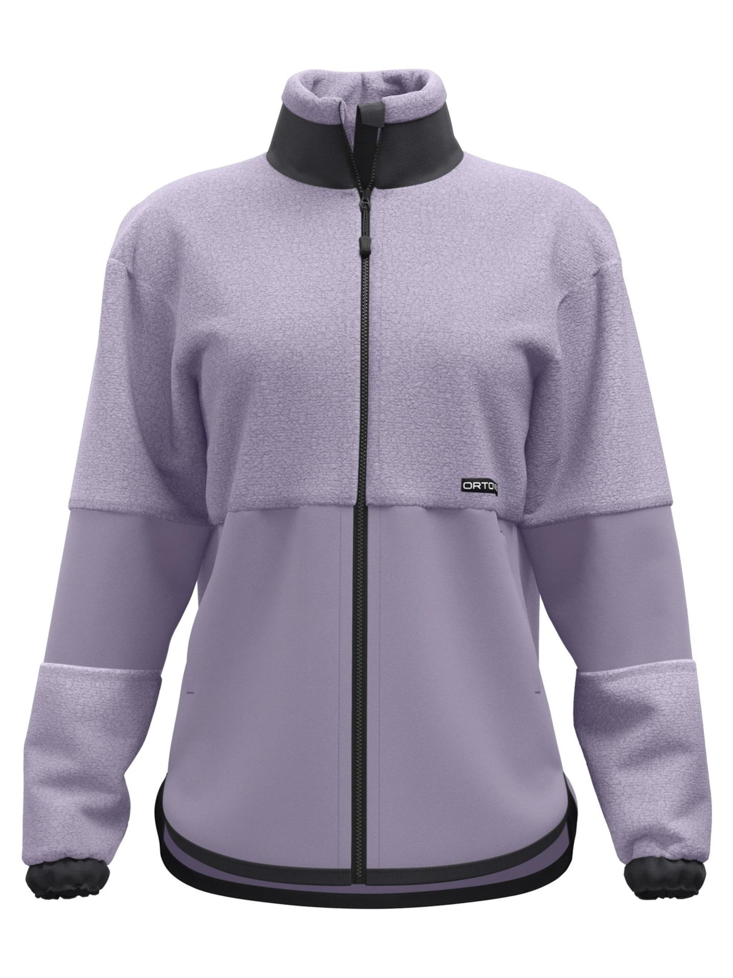 ORTOVOX Athletic Fleece Jacket in Purple: front