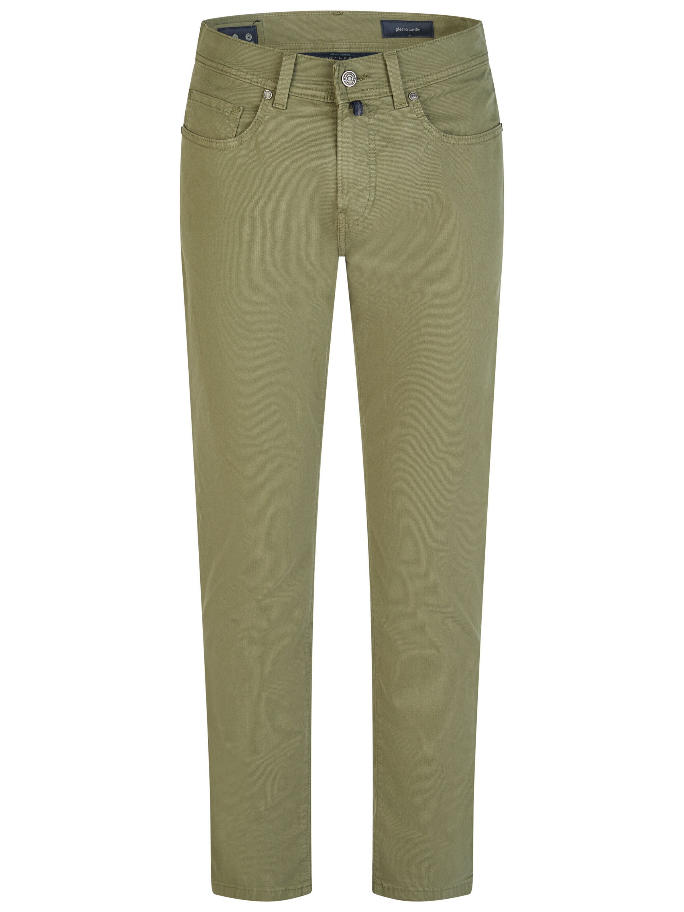 Effilé Pantalon 'Lyon' PIERRE CARDIN en vert : devant