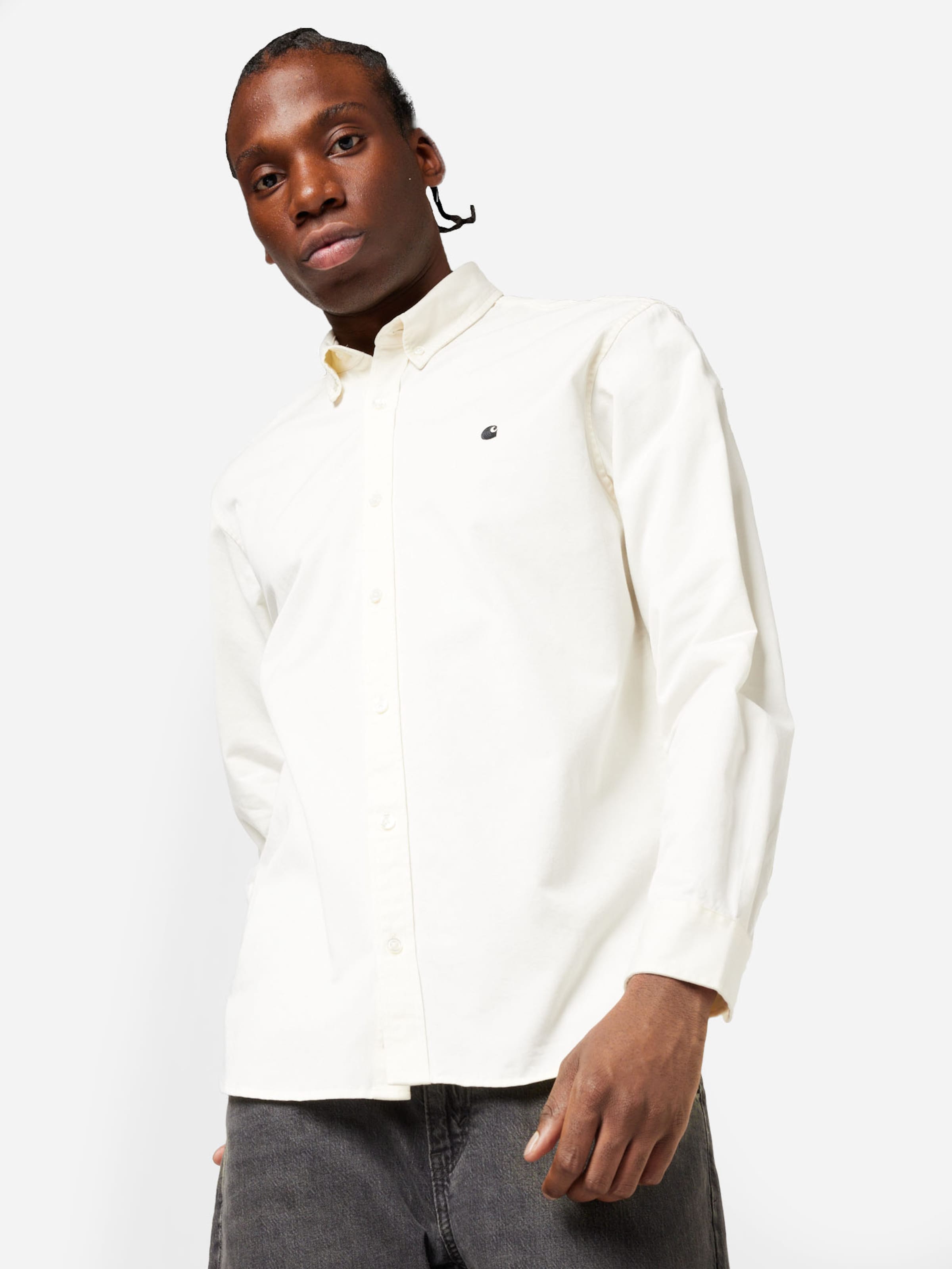 Coupe regular Chemise Madison Carhartt WIP en Blanc Naturel