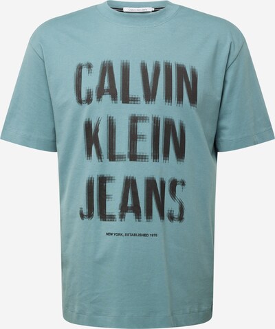 Calvin Klein Jeans Тениска в светлосиньо / черно, Преглед на продукта