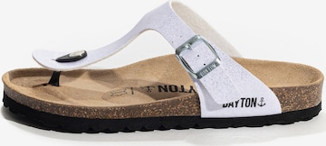 Bayton T-bar sandals 'Melia' in White: front