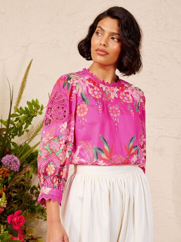 love & roses Bluse in Pink