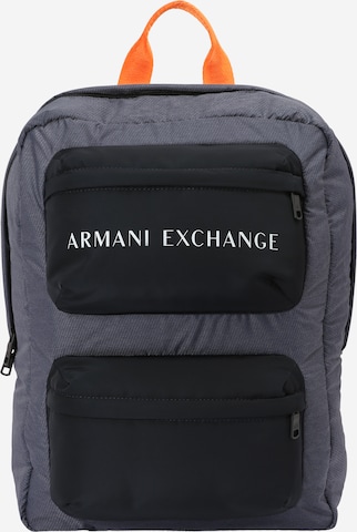 ARMANI EXCHANGE Rucksack i blå: framsida