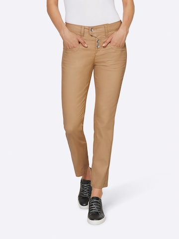 heine Regular Pants in Beige: front