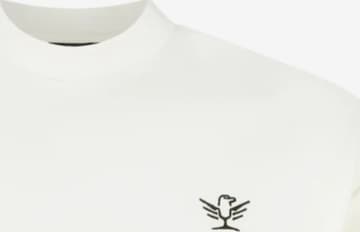 T-Shirt 'Cream Embroidered Tee' leon aguila en beige : devant