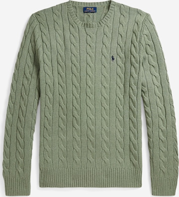 Polo Ralph Lauren Средняя посадка Свитер 'DRIVER' в Зеленый: спереди