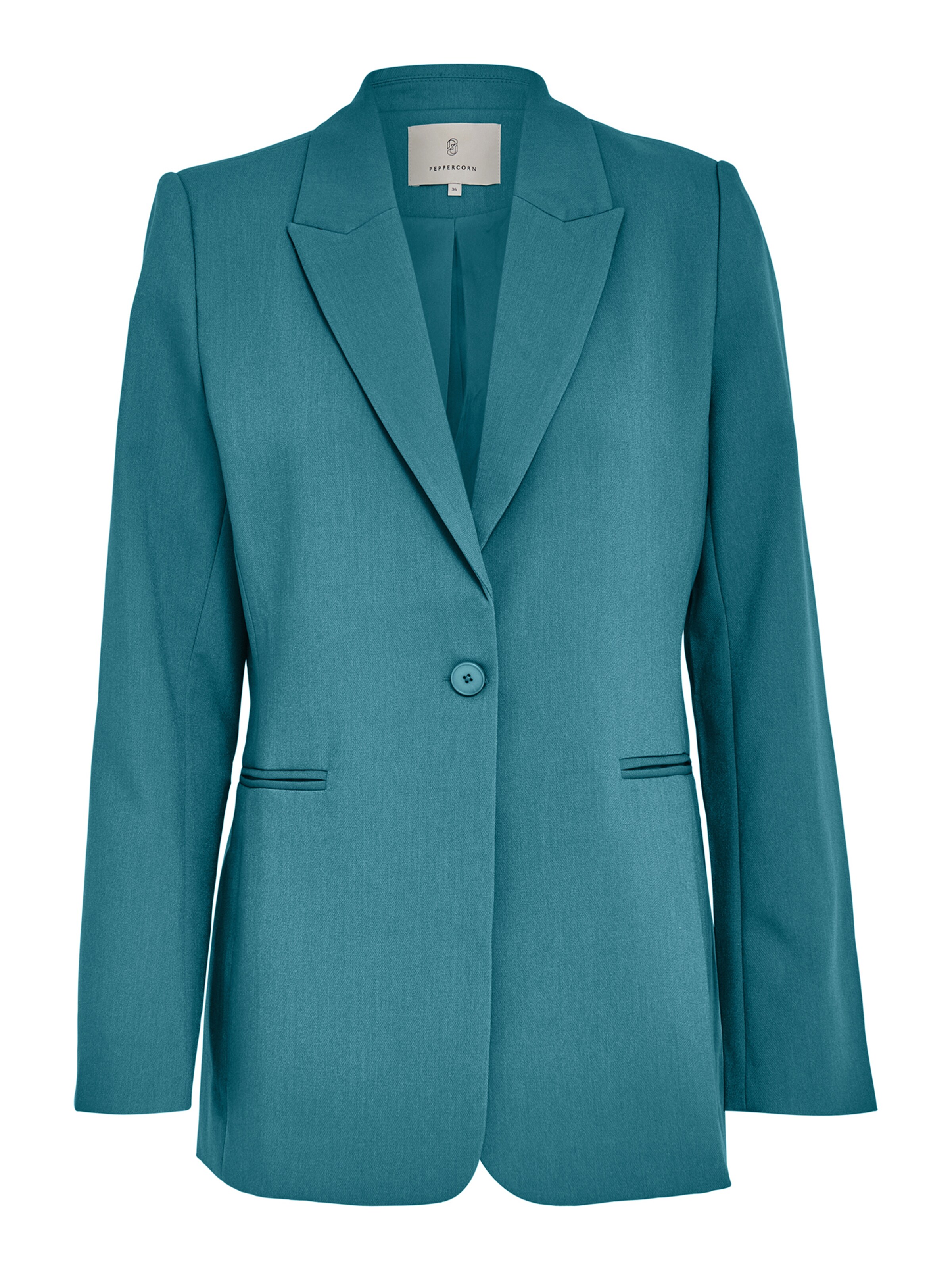 Peppercorn Blazer ' PCGinette 1 Button Blazer ' in Blue: front