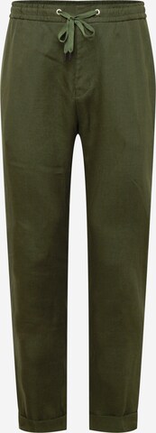 Tiger of Sweden Tapered Trousers 'TRAVIN' in Green: front