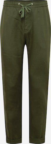 Tiger of Sweden Zúžený Kalhoty 'TRAVIN' – zelená: přední strana