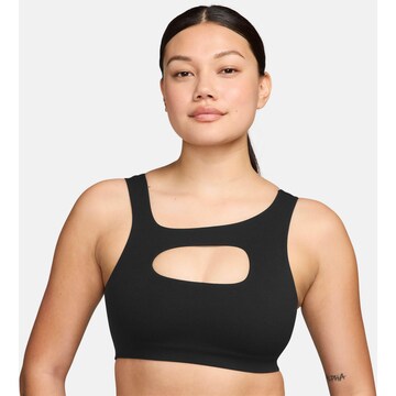 NIKE Bralette Sports Bra in Black: front