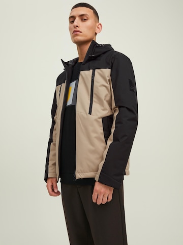 Veste mi-saison 'Abel' JACK & JONES en beige : devant