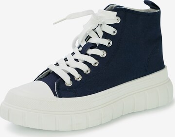 Findlay Sneakers hoog 'CALIFORNIA' in Blauw: voorkant