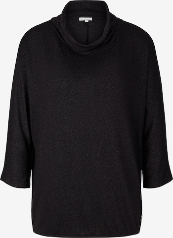 TOM TAILOR Sweater in Black: front