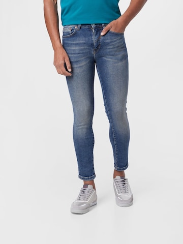 Slimfit Jeans 'West' de la DRYKORN pe albastru: față