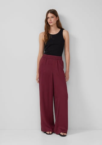 s.Oliver Wide leg Broek in Rood