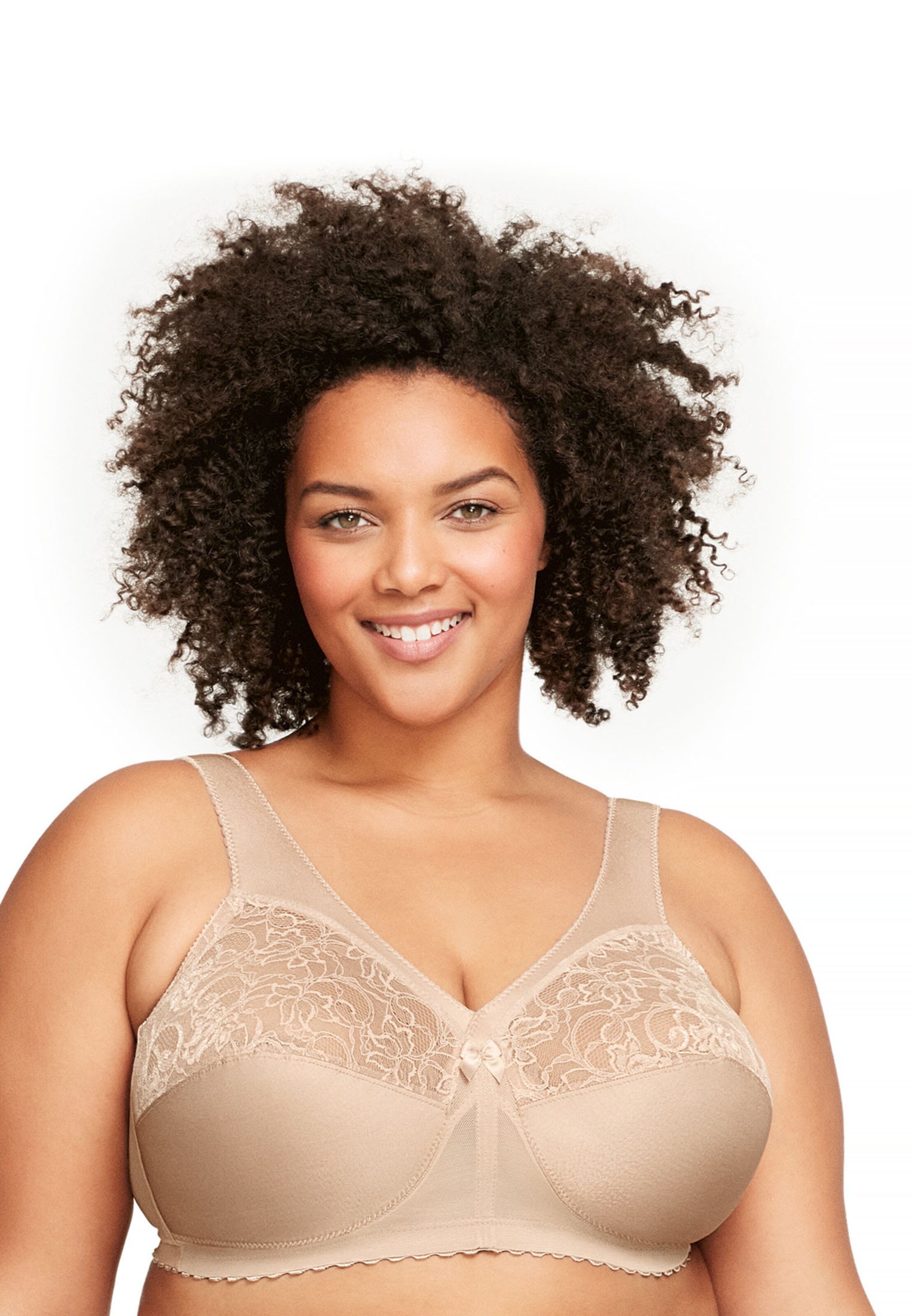 GLAMORISE T-shirt Bra in Beige: front