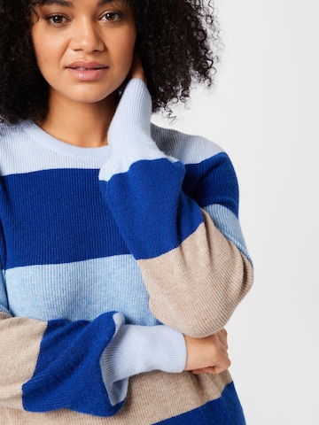 ONLY Carmakoma Sweater 'Daria' in Blue