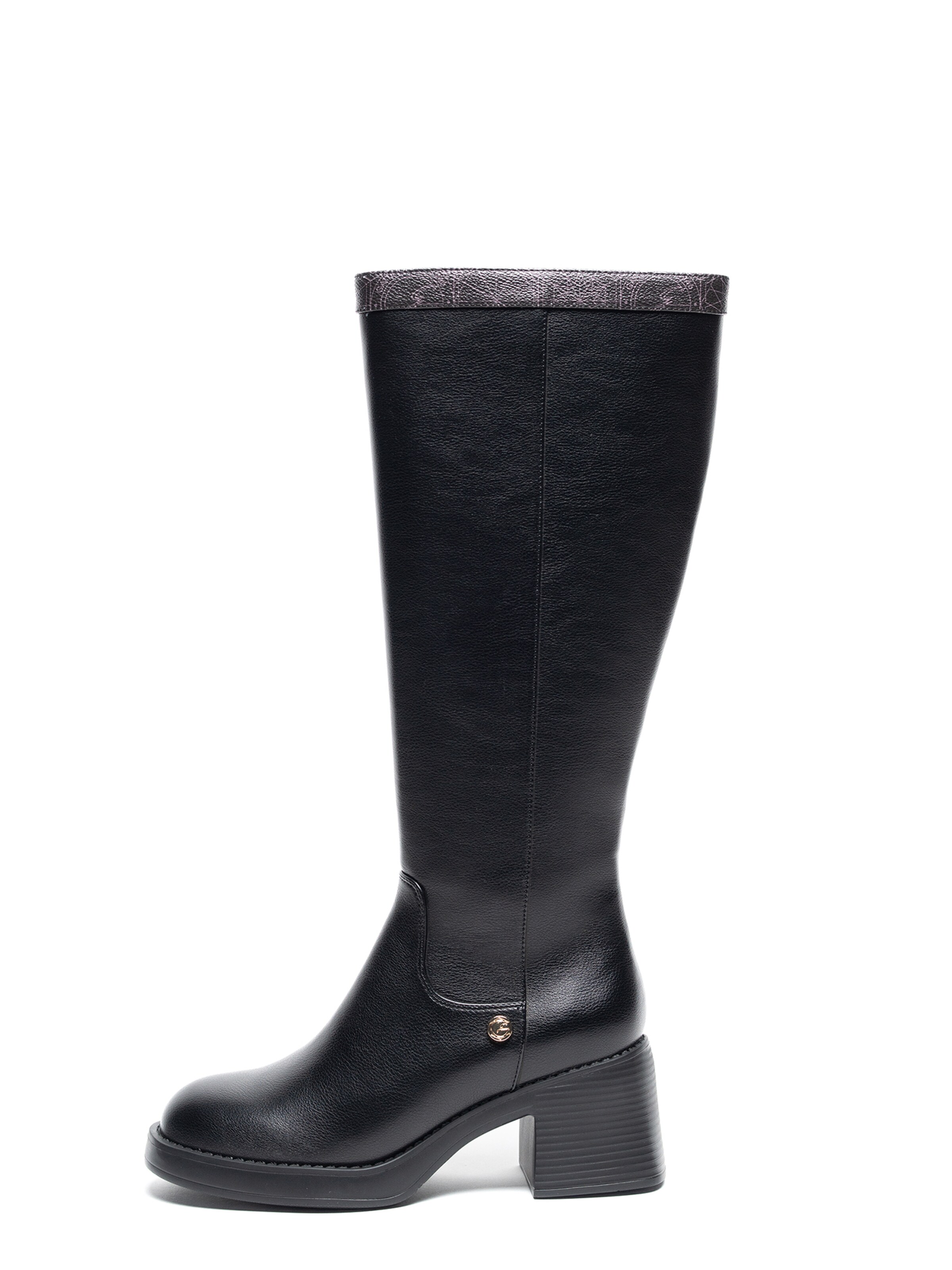 Bottes Gattinoni en noir : devant