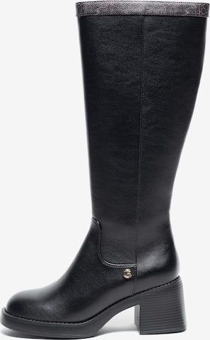 Bottes Gattinoni en noir : devant