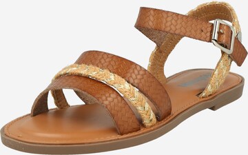 Refresh Sandals in Brown: front