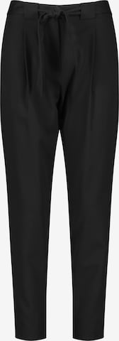 TAIFUN Kalhoty se sklady v pase – černá: přední strana