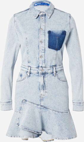 Abito camicia di KARL LAGERFELD JEANS in blu: frontale