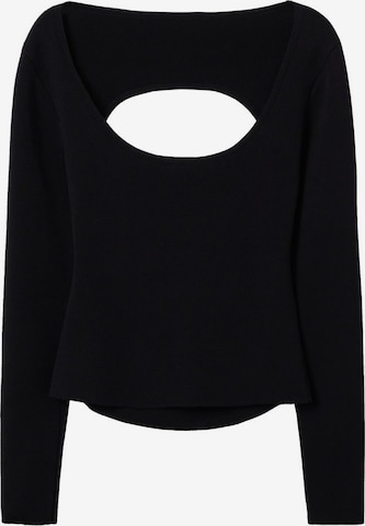 Pull-over 'Rinder' MANGO en noir : devant