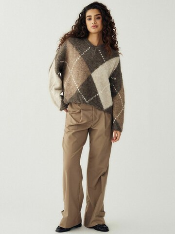 Pull-over ' Lai ' Noella en marron