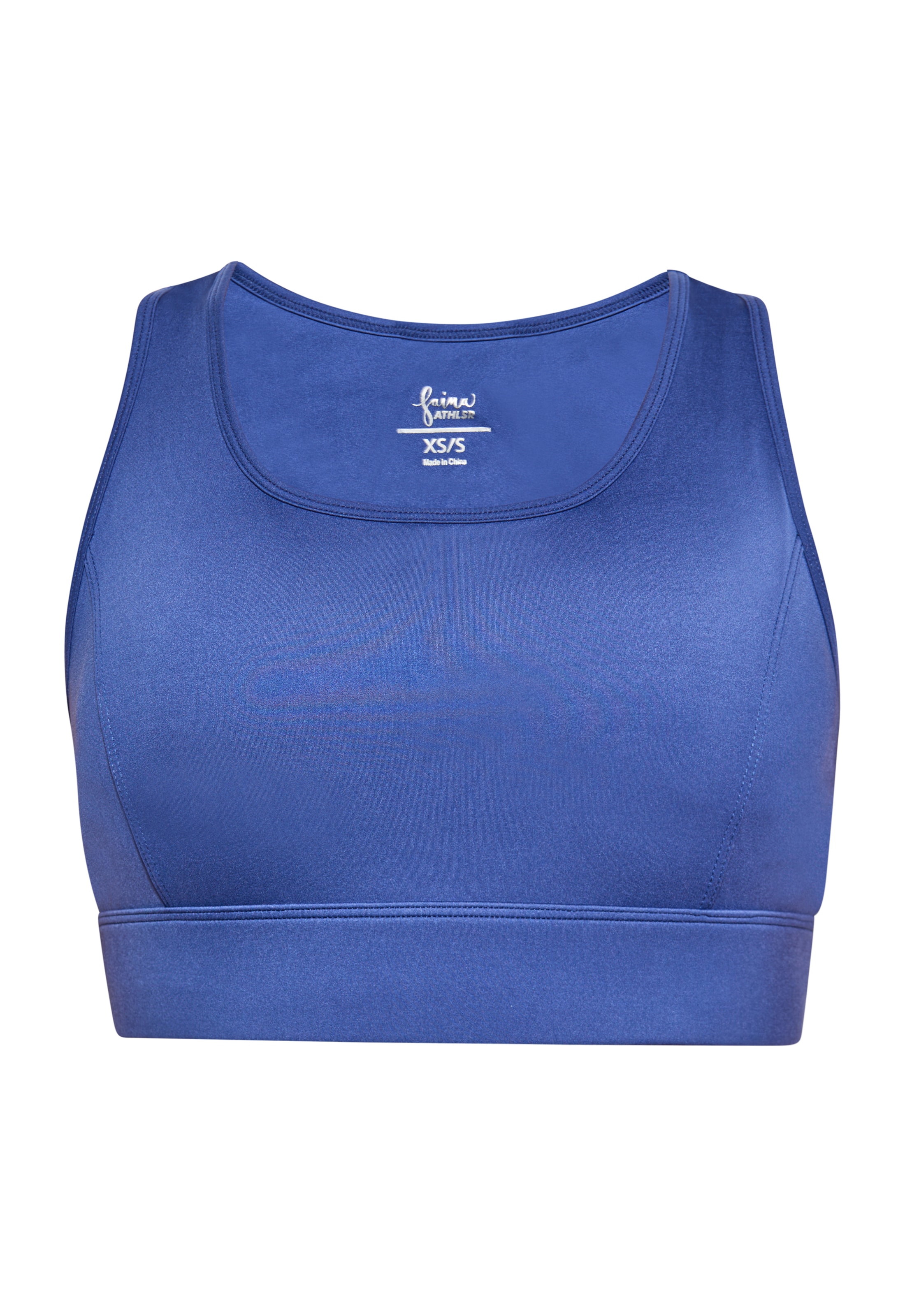 faina Athlsr Μπουστάκι Αθλητικό σουτιέν σε μπλε: μπροστά