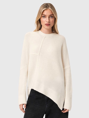 balta AllSaints Megztinis 'Lock': priekis
