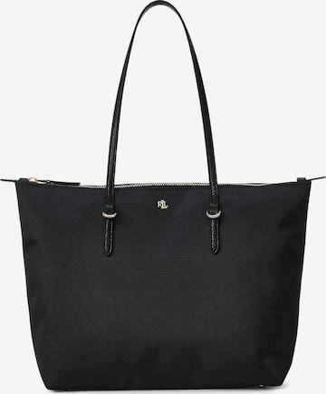 Lauren Ralph Lauren - Mala de ombro 'Keaton' em preto: frente