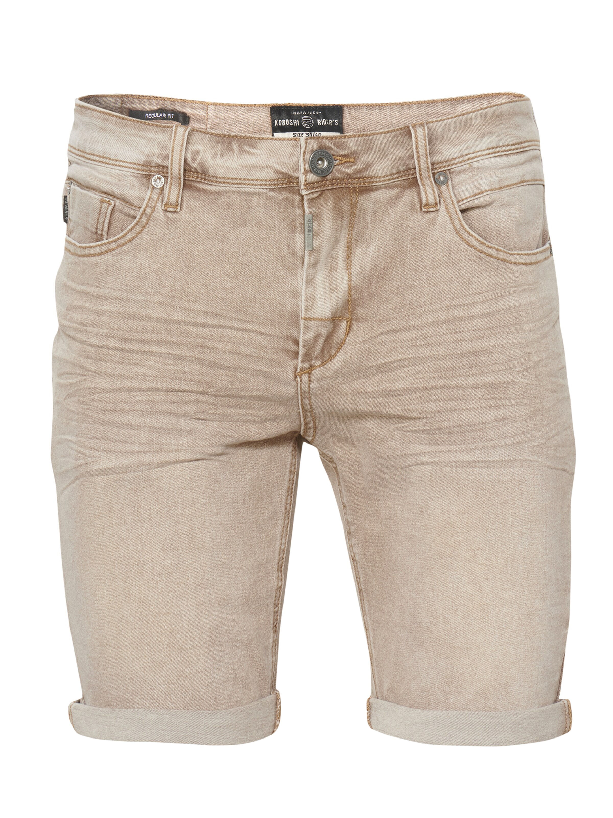 KOROSHI tavaline Teksapüksid, värv pruun: eest vaates