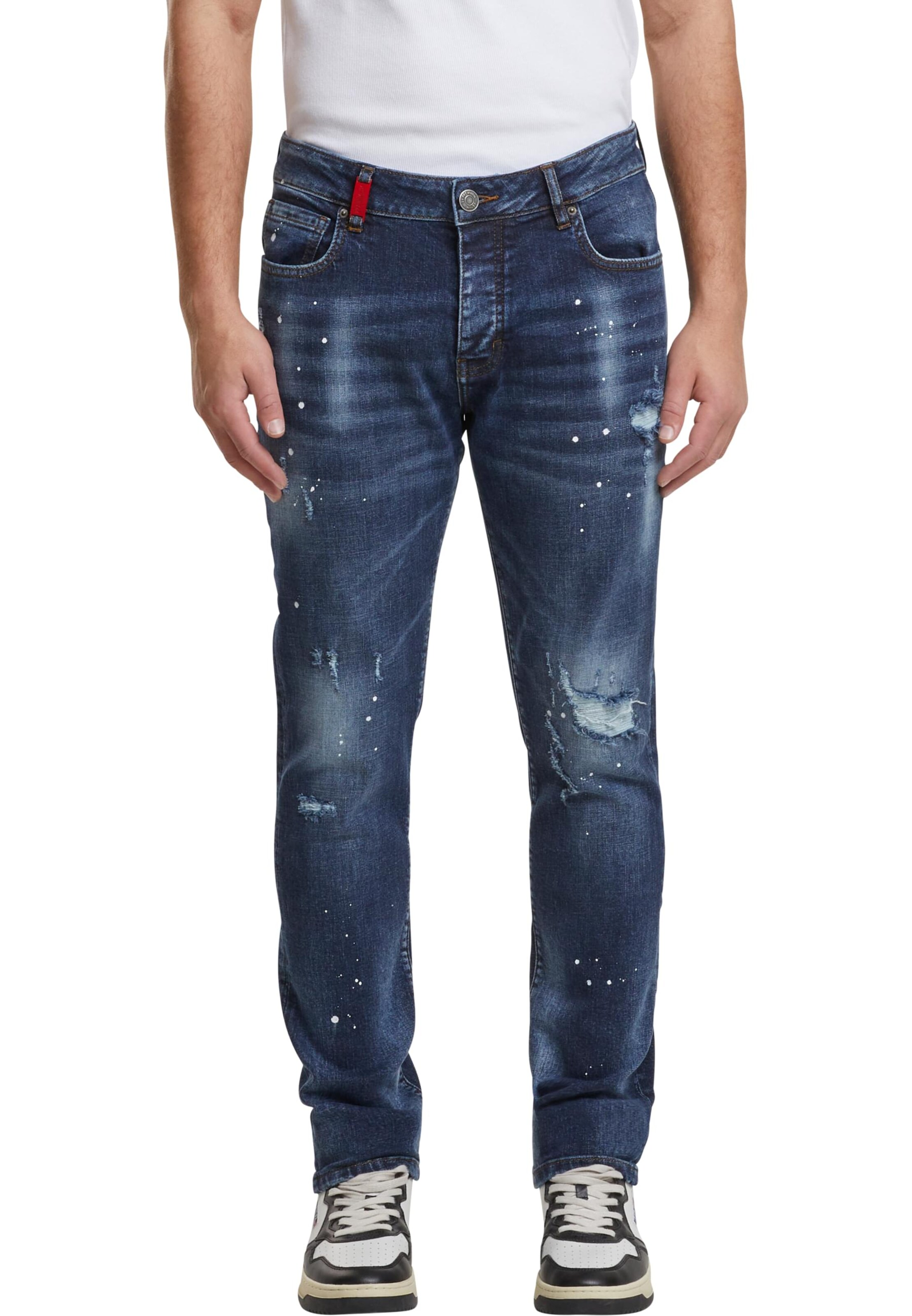 2Y Premium Slimfit Jeans 'Carlos' in Blauw: voorkant