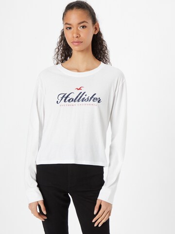 T-shirt HOLLISTER en blanc : devant